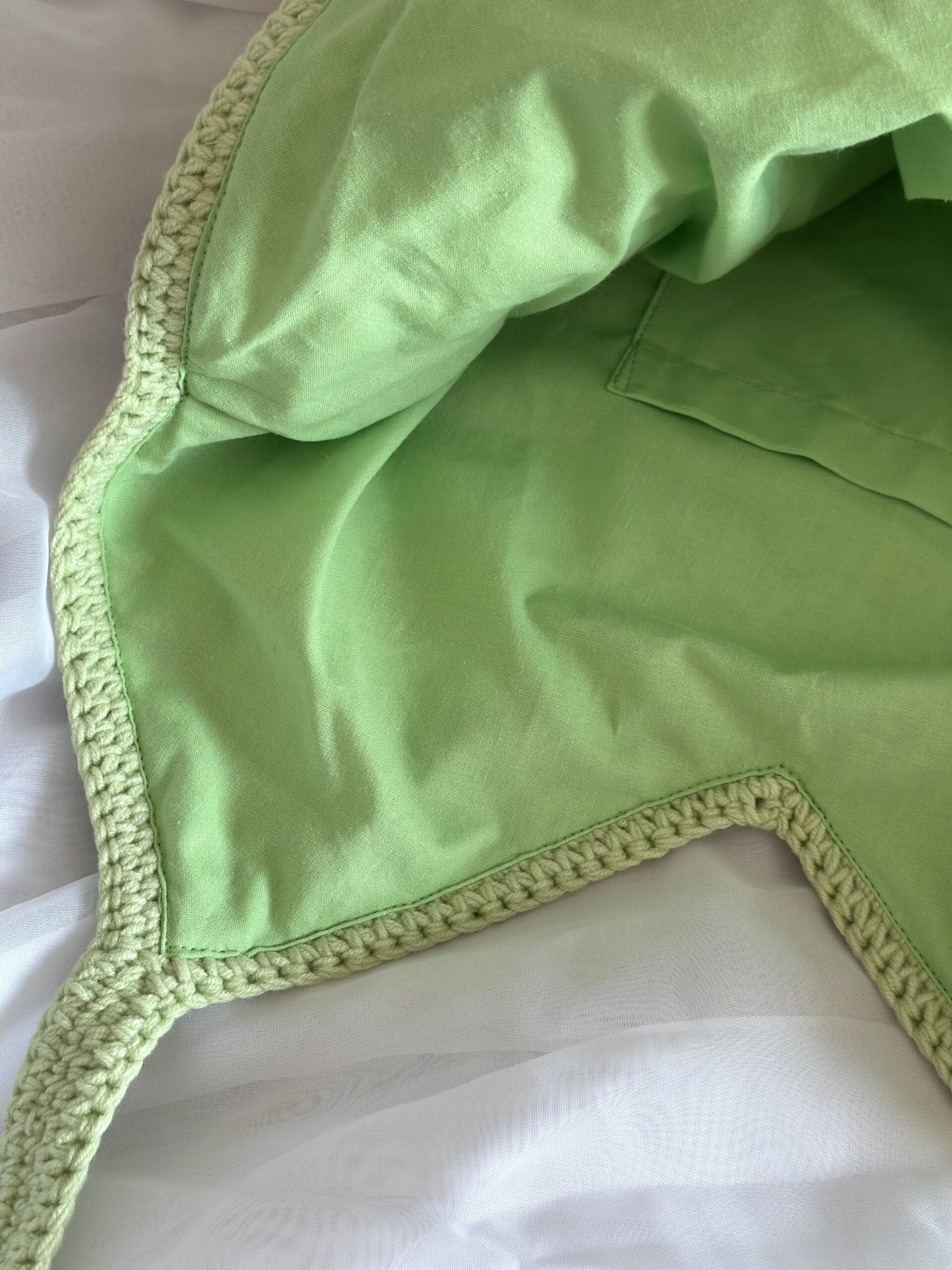 Torebka na lato "Pistacjowa polana" - obrazek 3