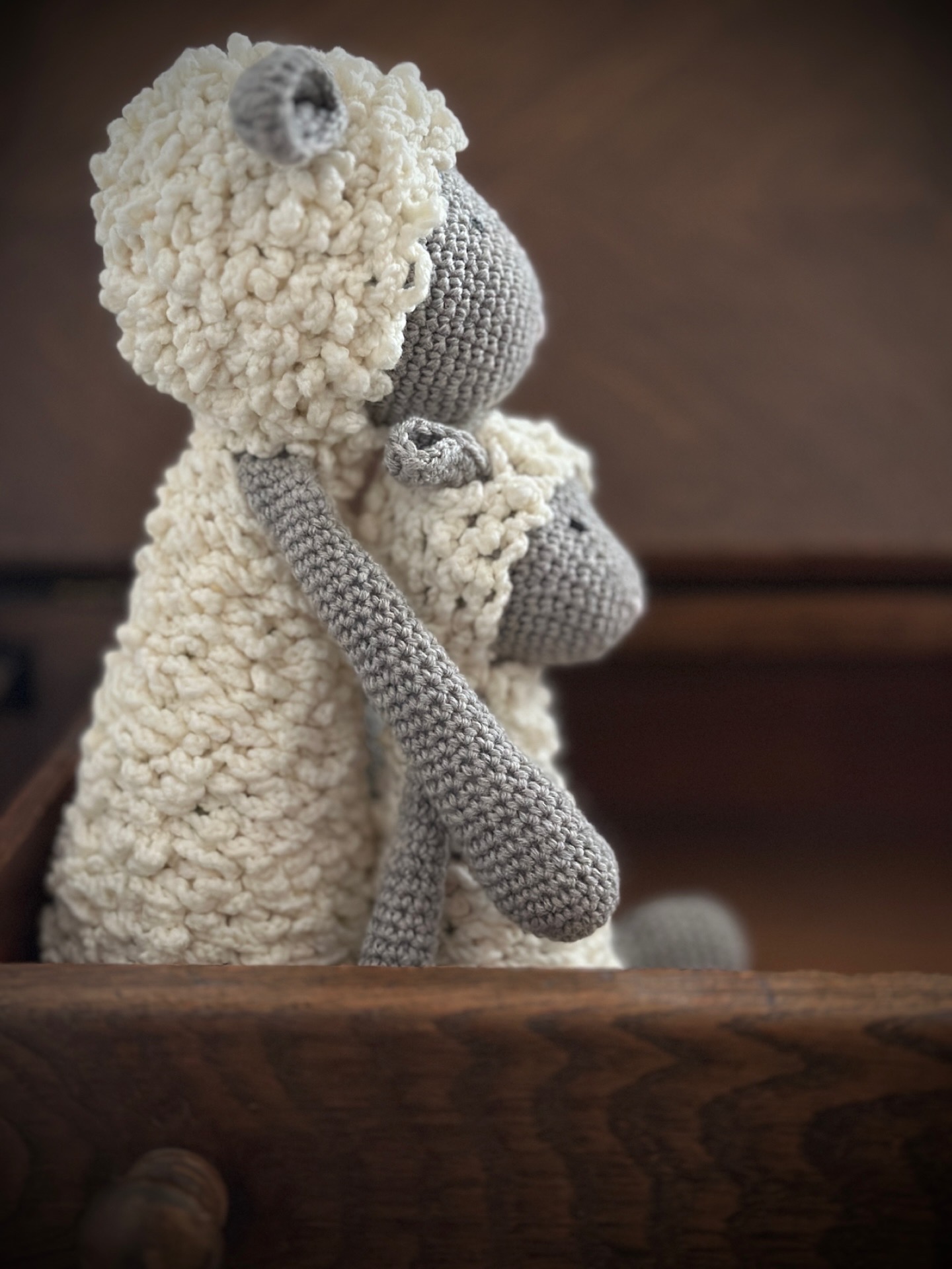 szydełkowe wełniane owieczki