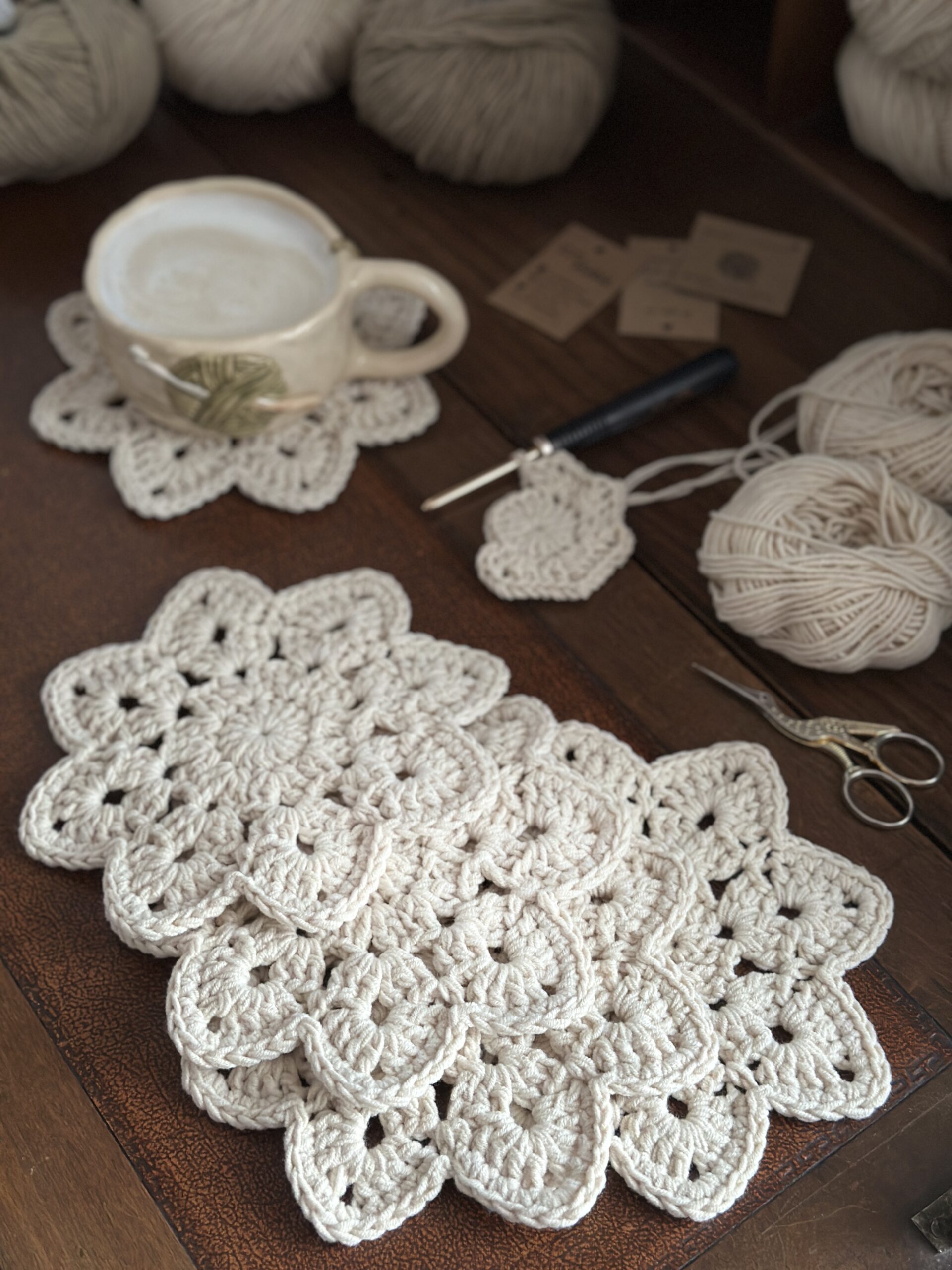 Zestaw podkładek pod kubek - 4 sztuki - obrazek 2